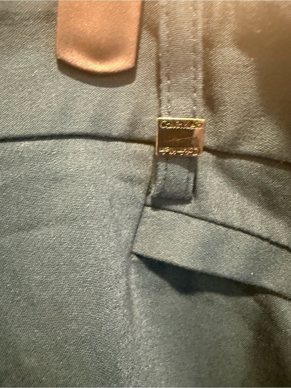 Calvin Klein Teal Dress Pants - Straight Leg - Picture 4 of 4